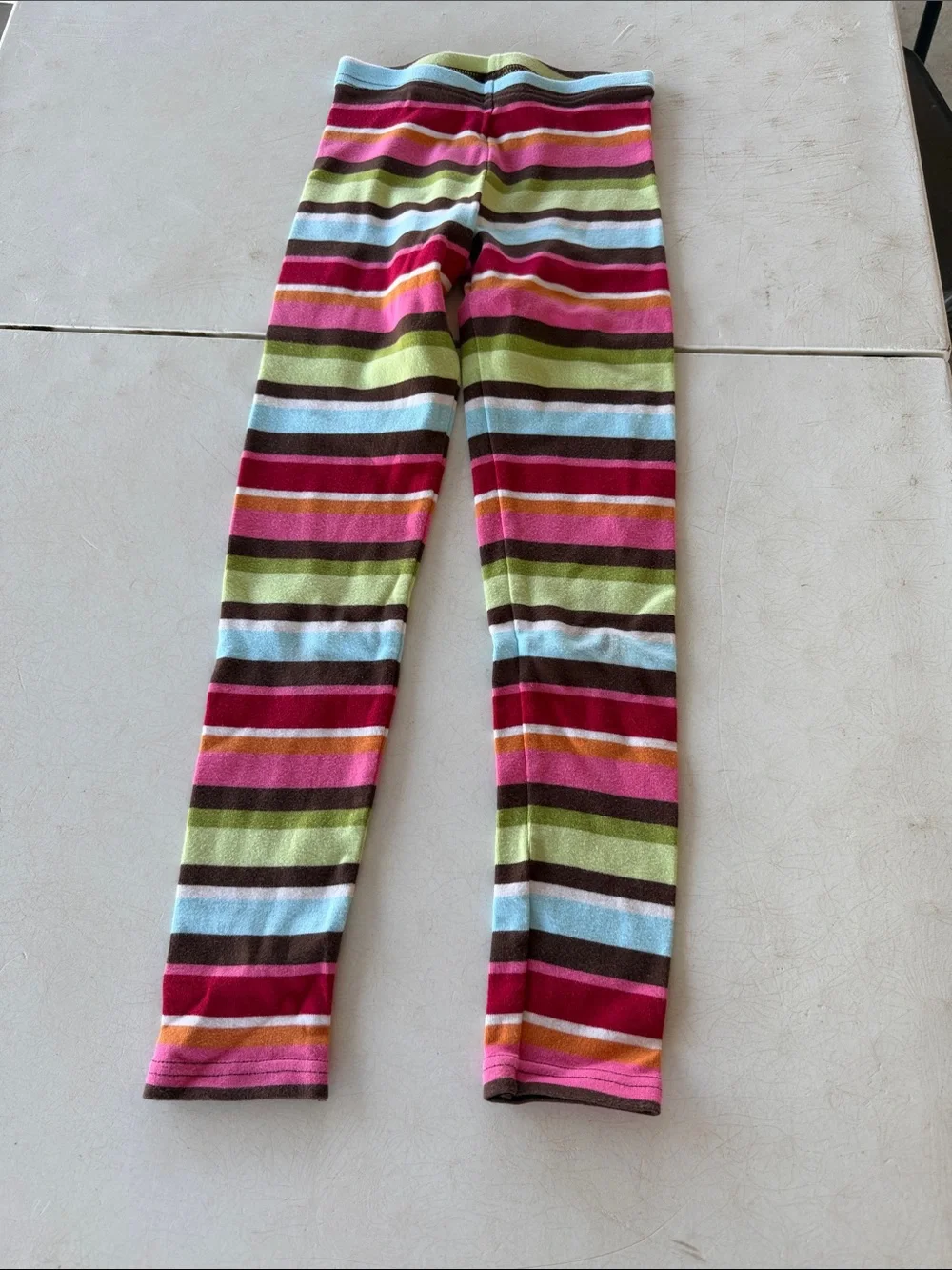 Gymboree Multicolor Striped Leggings - Pink, Green, Blue, Brown